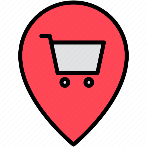 Cart, pin, shop, shopping icon - Download on Iconfinder