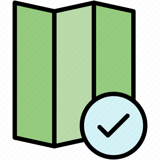 Checkmark, done, map icon - Download on Iconfinder