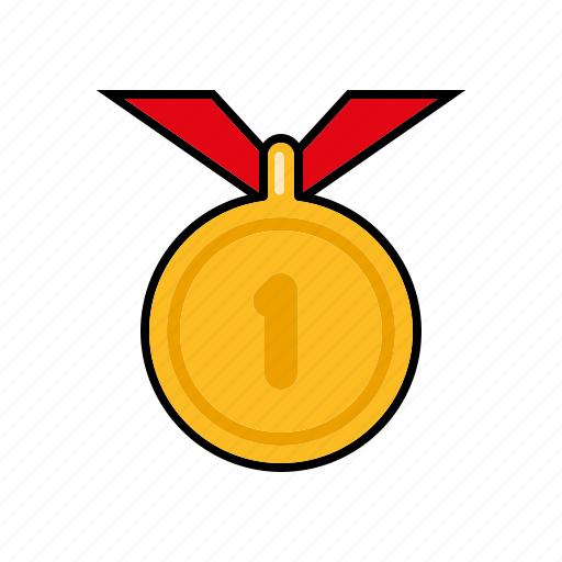 Award, equipment, gold, medal, sports, winner icon - Download on Iconfinder