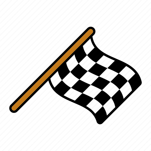 Checkered, equipment, finish, flag, race, racing, sports icon - Download on Iconfinder