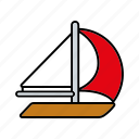 boat, equipment, sail boat, sailing, sports, water sports