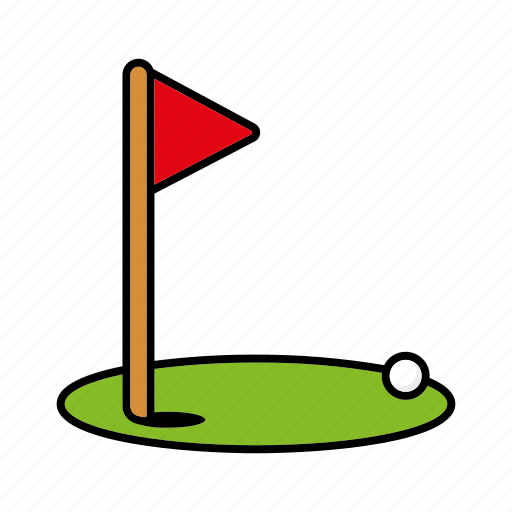 Ball, equipment, flag, golf, green, hole, sports icon - Download on Iconfinder