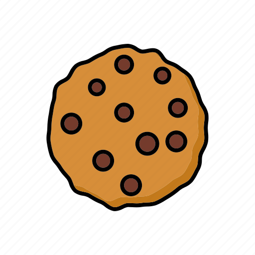 Cake, chocolate chip, cookie, dessert, food, pastry, sweets icon - Download on Iconfinder