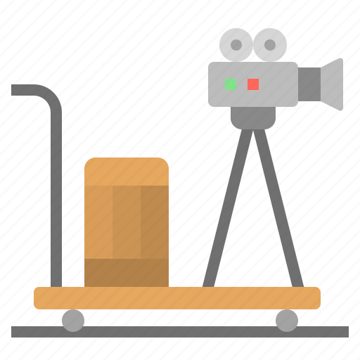 Dolly, film, industry, rolling, video icon - Download on Iconfinder