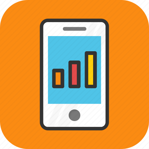Android, digital marketing, mobile app, mobile graph, mobile ui icon - Download on Iconfinder