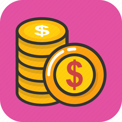 Cash, coins pile, currency, dollar coins, money coins icon - Download on Iconfinder