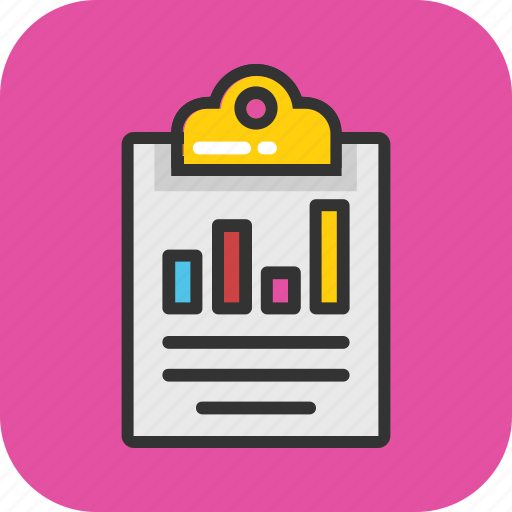 Business graph, clipboard graph, financial infographic, financial report, graph chart icon - Download on Iconfinder
