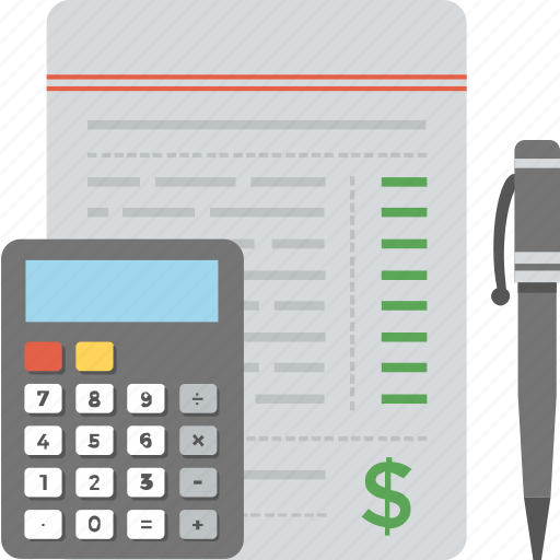 Accounting, budget, business finance, invoice calculation, taxation icon - Download on Iconfinder