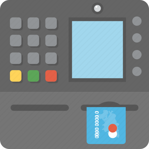 Atm, automated teller machine, banking unit, cash machine, electronic financing, transaction terminal icon - Download on Iconfinder