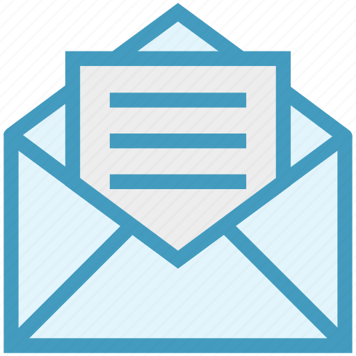 Document, email, envelope, finance, letter, mail, open envelope icon - Download on Iconfinder
