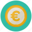 circle, coin, currency, euro, europe, finance, payment 