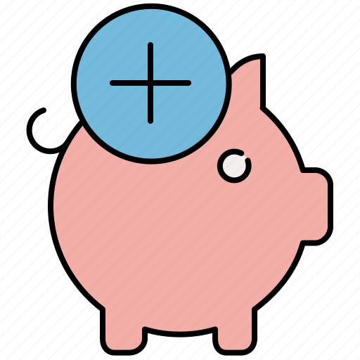 Add, bank, finance, new, payment, piggy, piggybank icon - Download on Iconfinder