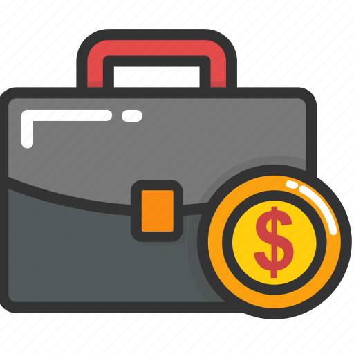 Banking concept, briefcase, cash, money case, official psd icon - Download on Iconfinder