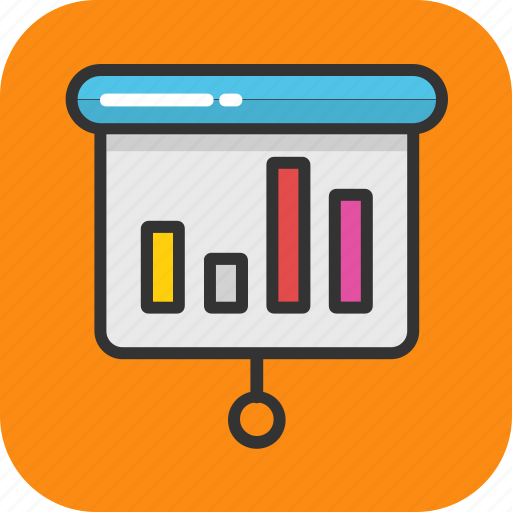 Business analysis, business graph, flipchart, graphic presentation, statistics icon - Download on Iconfinder