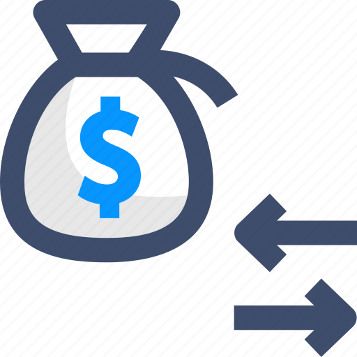 Exchange, funds, money, money bag icon - Download on Iconfinder