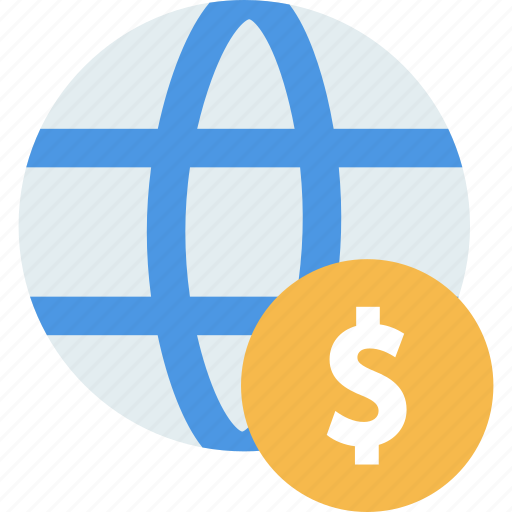 Dollar, finance, global economy, globe, money icon - Download on Iconfinder