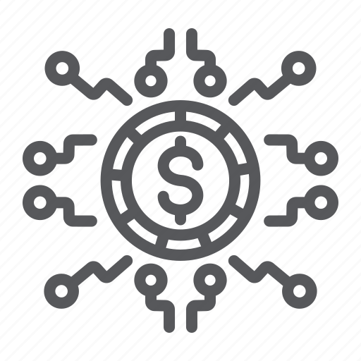 Banking, coin, cryptocurrency, currency, digital, finance, money icon - Download on Iconfinder