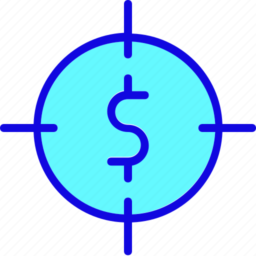 Aim, bullseye, currency, dollar, finance, focus, target icon - Download on Iconfinder