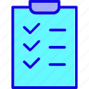 checklist, clipboard, document, finance, list, menu, ok