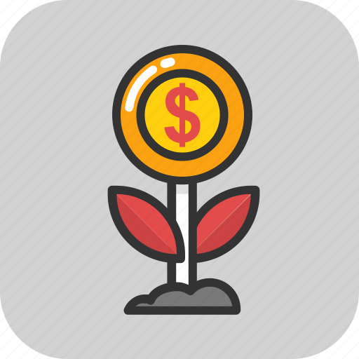 Business growth, business success, dollar plant, growing dollar, investment startup icon - Download on Iconfinder