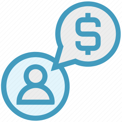 Chat, communication, dollar, finance, money, people, user icon - Download on Iconfinder