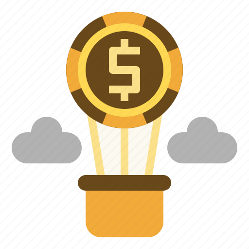 Loan, debt, liability, balloon, cash flow icon - Download on Iconfinder