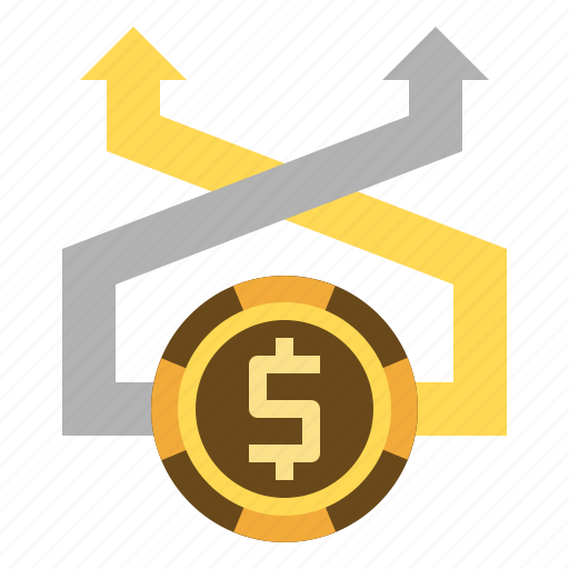 Money strategy, compensation, investment, fluctuate, vary icon - Download on Iconfinder