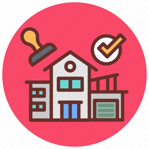 Mortgage, loan, approved, permission, granting, home, empowerment icon - Download on Iconfinder