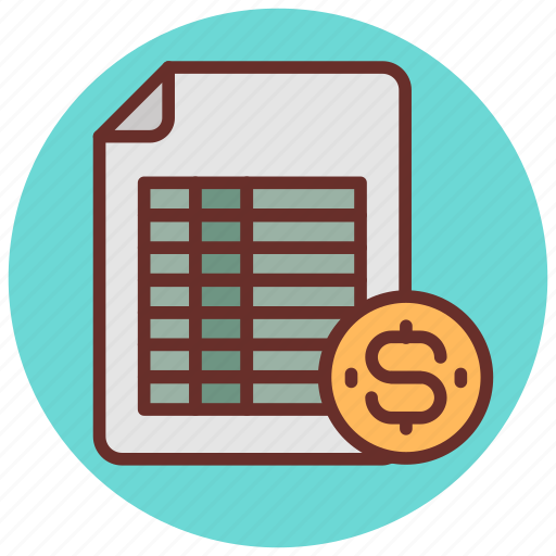 Cash, record, account, files, listed, data, details icon - Download on Iconfinder