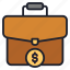 briefcase, business, portfolio, bag, finance, money 