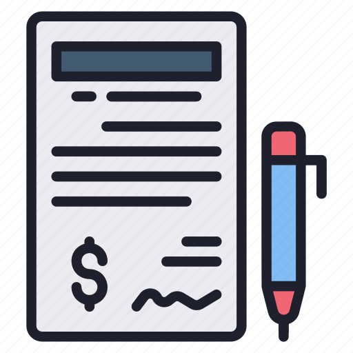 Contract, document, agreement, deal, finance, money icon - Download on Iconfinder