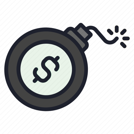 Debt, loan, bomb, finance, money icon - Download on Iconfinder