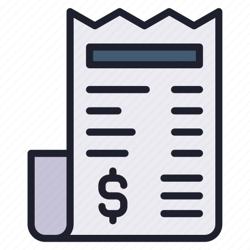 Invoice, paper, receipt, bill, finance, money icon - Download on Iconfinder