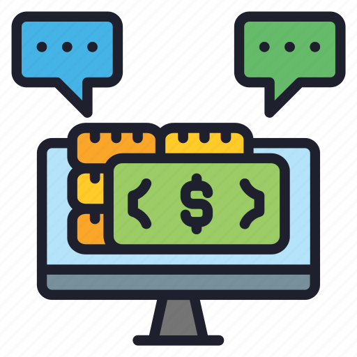 Message, money, monitor, computer, finance icon - Download on Iconfinder