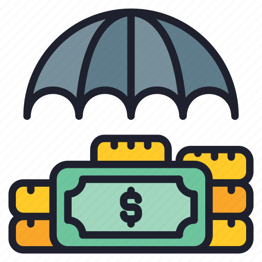 Money, protection, umbrella, insurance, finance icon - Download on Iconfinder