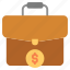 briefcase, business, portfolio, bag, finance, money 