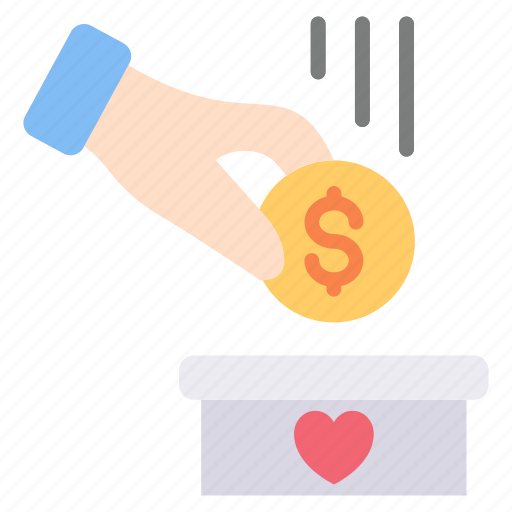 Charity, coin, hand, money, donation, finance icon - Download on Iconfinder