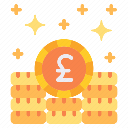 Pounds, currency, sterling, coins, finance, money icon - Download on Iconfinder