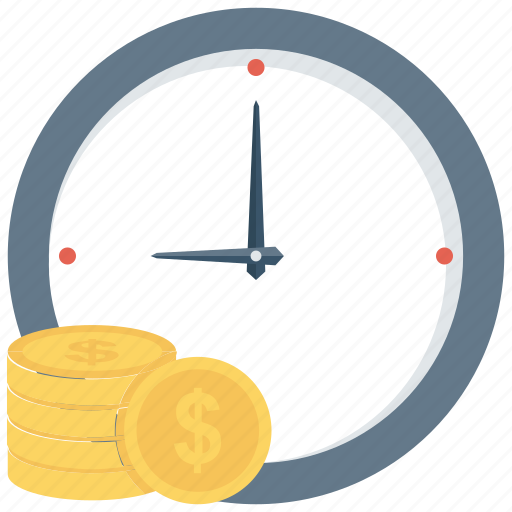 Clock, credit, financial, income, money, payment, time icon icon - Download on Iconfinder
