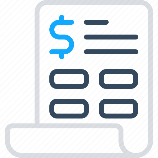 Duoline, bill, receipt, invoice, tax, finance, paper icon - Download on Iconfinder