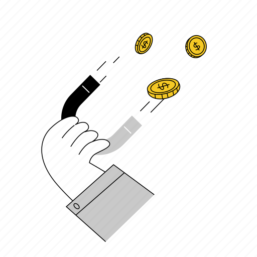 Financial, magnet illustration - Download on Iconfinder
