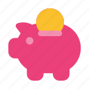 piggy, bank, save, money, cost, saving, coin, business, and, finance