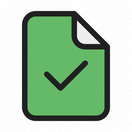 Check, mark, yes, ok, file icon - Download on Iconfinder