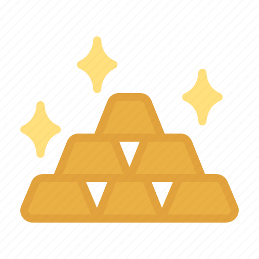 Gold, investment, commodity, mine, ingot icon - Download on Iconfinder