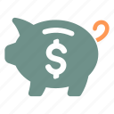bank, business, money, piggy, profit, benefit, revenue, full