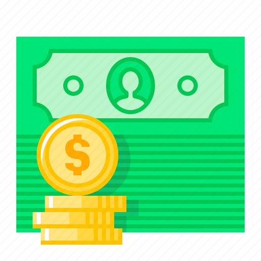 Revenues, coins, currency, dollar, money, payment, bank note icon - Download on Iconfinder