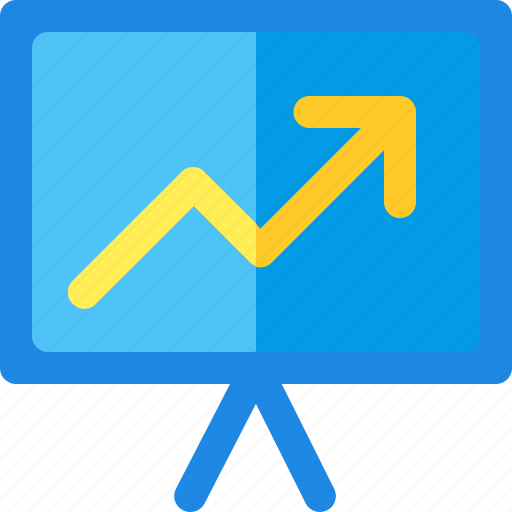 And, business, chart, filled, finance, line, projector icon - Download on Iconfinder