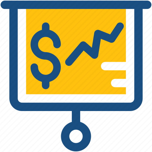 Business graph, flipchart, growth chart, presentation screen, projection screen icon - Download on Iconfinder