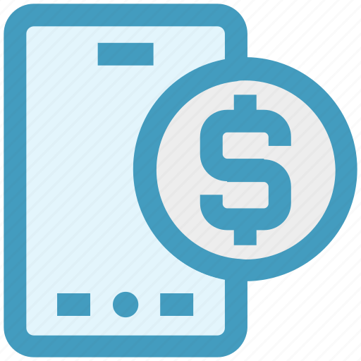 Coin, dollar, dollar sign, mobile, online payment, phone, smartphone icon - Download on Iconfinder