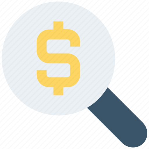 Business, coin, dollar, magnifier, prize, search, shop icon - Download on Iconfinder